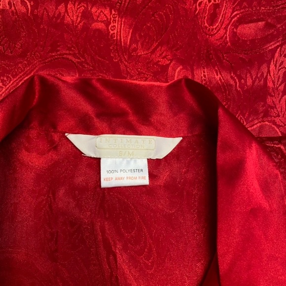 Vintage lingerie night dress button up nightie paisley - Picture 5 of 5